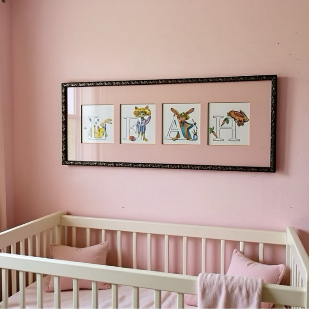 Nursery Wall Decor – Personalized “Leah” Frame